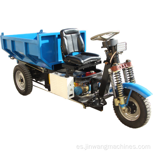 Triciclo eléctrico hidráulico para uso comercial.